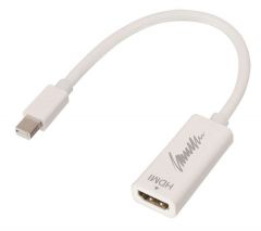 Lindy 41719 adaptador de cable de vídeo Mini DisplayPort HDMI Blanco