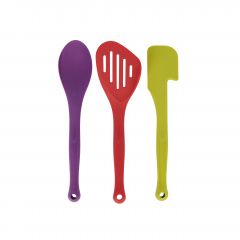 Colourworks 3-piece silicone cooking utensils set