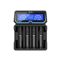 Xtar X4 18650-Cargador de batería de 2 A de alta potencia,2 puertos de entrada,pantalla LCD con función Power Bank,para 3,6 V/3,7 V,14500,16340,18650,20700,21700,26650,1,2 V,AAAA,A,A,SC C