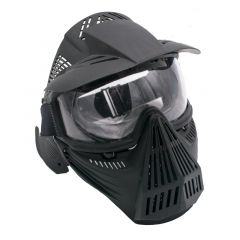 Máscara para airsoft de color negro con gafas Amont 604N