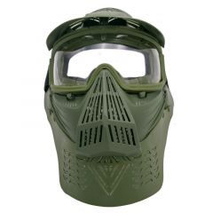 Máscara para airsoft de color verde con gafas Amont 603V