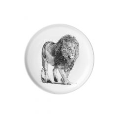 Maxwell & Williams DX0531 Lion - Plato (20 cm de diámetro, porcelana), diseño de animales