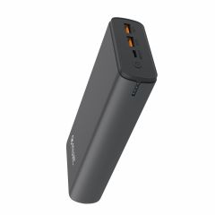 Muvit for change power bank 20000 mah dual usb + dual usb c + output (usb a+tipo c)pd 20w negra