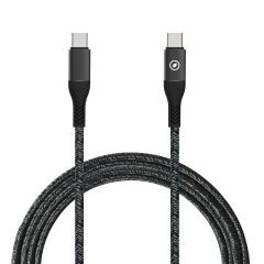 Muvit for change cable tipo c a tipo c 5a/100w 1.2m resistente negro