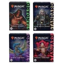 Juego de cartas caja de sobres wizard of the coast magic the gathering expositor de challenger deck 2022 8 expositores inglés