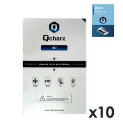 Laminas de proteccion frontales para tablet qcharx hidrogel hd  qx1 10 unidades