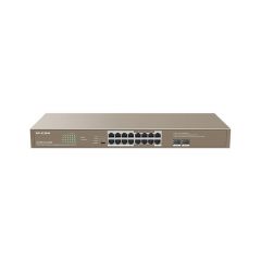 IP-COM Networks G1118P-16-250W switch No administrado Gigabit Ethernet (10/100/1000) Energía sobre Ethernet (PoE) Marrón