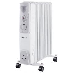 Yoevu YV-SH29-9 calefactor eléctrico Interior Blanco 2000 W Radiador de aceite eléctrico