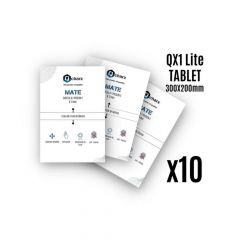 Laminas de proteccion frontales qcharx tablet mate qx1 lite 10 unidades