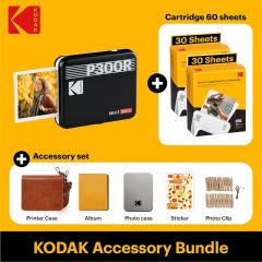 Kodak mini 3 era black 3x3 + 60sheets + accesory kit