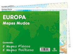 Pack 10 mapas mudos es europa politica fisica