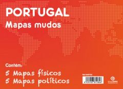 Pack 10 mapas mudos pt portugal politico fisico