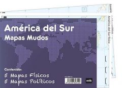 Pack 10 mapas mudos es america del sur politica fisica