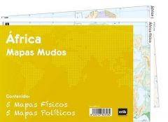 Pack 10 mapas mudos es africa politica fisica