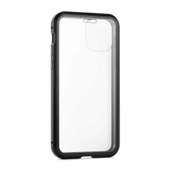 Muvit carcasa magnetica glass skin 360º compatible con apple iphone 11 pro max borde negro