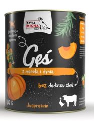 Syta micha goose with apricots and pumpkin - comida húmeda para perros - 800g