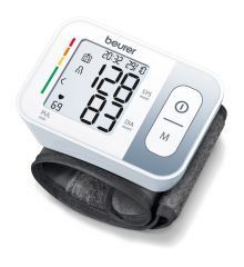 Beurer BC 28 Tensiómetro de muñeca con detección de arritmias, medición totalmente automática de la tensión arterial y el pulso, indicador de riesgo codificado por colores