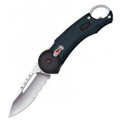 Buck Knives STE-0750BKX Cuchillo plegable Redpoint negro Drop Point con hoja en acero inoxidable 420HC de 7 cm, empuñadura termoplastica de goma negra y seguro linerlock ideal para todo tipo de clima