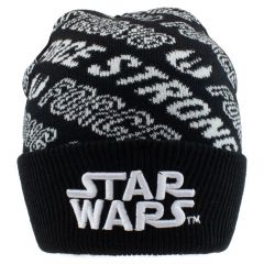 Star wars - force repeat (unisex black beanie) one size