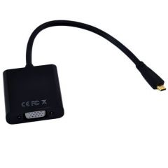 OUTLET Patuoxun 1080p Mini macho HDMI a VGA hembra Video Convertidor adaptador para PC portátil - Negro