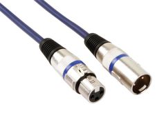 HQ Power Professional DMX 5m cable de audio XLR (3-pin) Negro