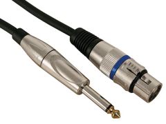HQ Power PAC112 cable de audio 10 m XLR (3-pin) 6,35mm Negro