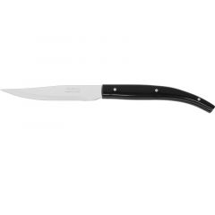Arcos Cuchillo chuletero negro microperlado, hoja de Acero Inoxidable NITRUM® y 23 cm de longitud  total