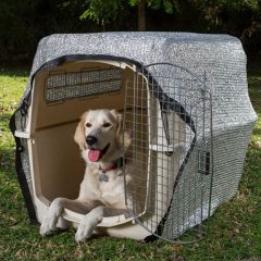Protector solar malla de aluminio para transportines de perros,disponible en varias opciones