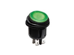 Interruptor basculante iluminado - led verde - 2p/on-off