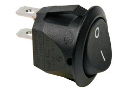 Interruptor basculante - negro - 1p spst off-on
