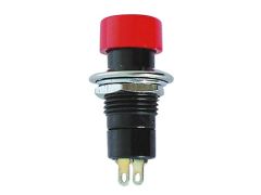Velleman R1821A/125 interruptor eléctrico Interruptor pulsador Negro, Rojo