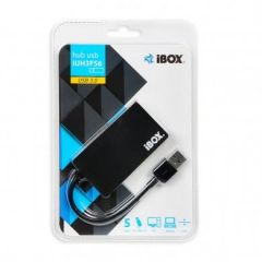 iBox IUH3F56 hub de interfaz USB 3.2 Gen 1 (3.1 Gen 1) Type-A 5000 Mbit/s Negro