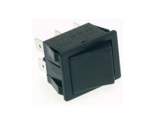 Interruptor basculante de potencia 10 a - 250 v dpdt on-on - tecla negra