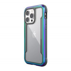 Raptic carcasa shield pro compatible con apple iphone 13 pro iridescent