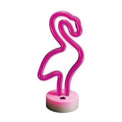 Forever neon led on a stand flamingo pink