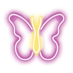 Forever neon led light butterfly pink