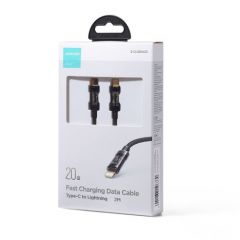 Joyroom type-c - lightning a10 series fast charging cable pd 20w, 2m, black (s-cl020a20)