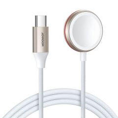 Joyroom wireless apple watch charger all series with type-c cable 1.2m, 3.5w, white (s-iw011)