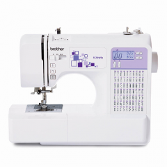 Brother FS70WTx Patchwork-Nähmaschine mit Máquina de Coser, Metal, Blanco, Morado, Full-size sewing machine + Anschiebetisch