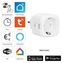 Smart-plug20 enchufe wi-fi inteligente con monitor de energía 16a 3680w