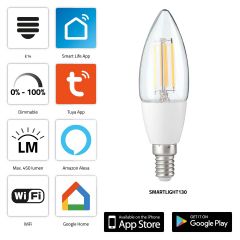 Smartlight130 lámpara led de filamento inteligente con wi-fi