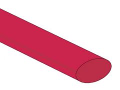 Tubo termorretráctil 12.7mm - rojo - 25 uds.