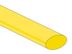 Tubo termorretráctil 12.7mm - amarillo - 25 uds.