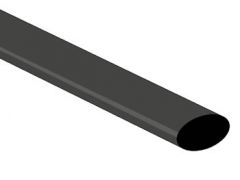 Tubo termorretráctil 9.5mm - negro - 25 uds.