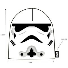 Star wars - face trooper (unisex white beanie) one size
