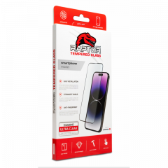 Raptor diamond ultra clear 3d tempered glass for iphone 15 pro max