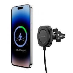 Magstick compact magnetic car holder with wireless charger 15w/7,5w(magsafe compatible)