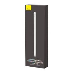Baseus tablet tool stylus pen wireless charging with led indicator + active replaceable tip for ipad, white (sxbc020102)