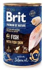 Brit premium by nature fish with fish skin - comida húmeda para perros - 400 g