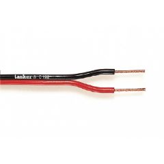 Cable de altavoz en bobina 2x 0,35 mm² 100 m negro/rojo